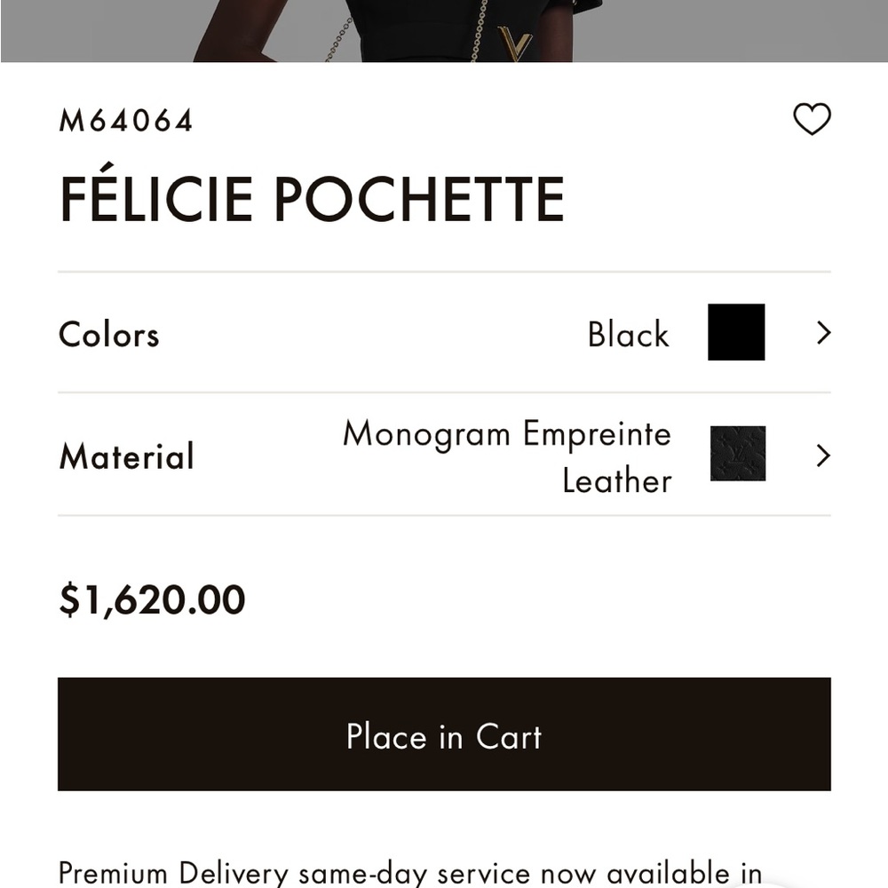 RARE🔥 Monogram Empreinte Leather Felicie Pochette - Picture 3 of 17